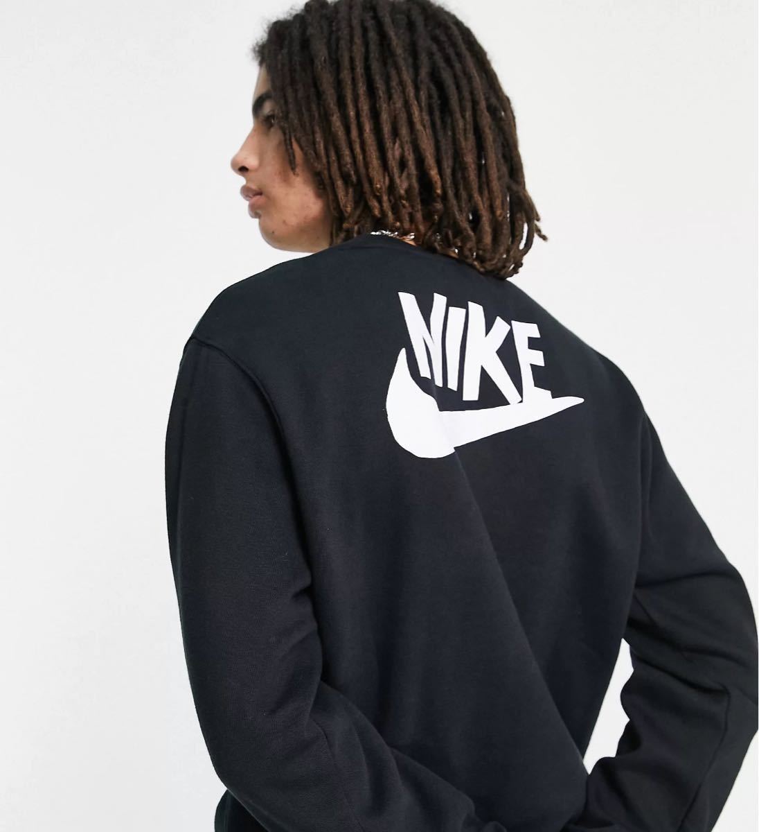 XL 新品 NIKE ナイキ 黒 スウェット 上下 セットアップ クルー スウェットパンツ ジョガー 刺繍 スウッシュ トレーナー NSW HBR-C BB 黒