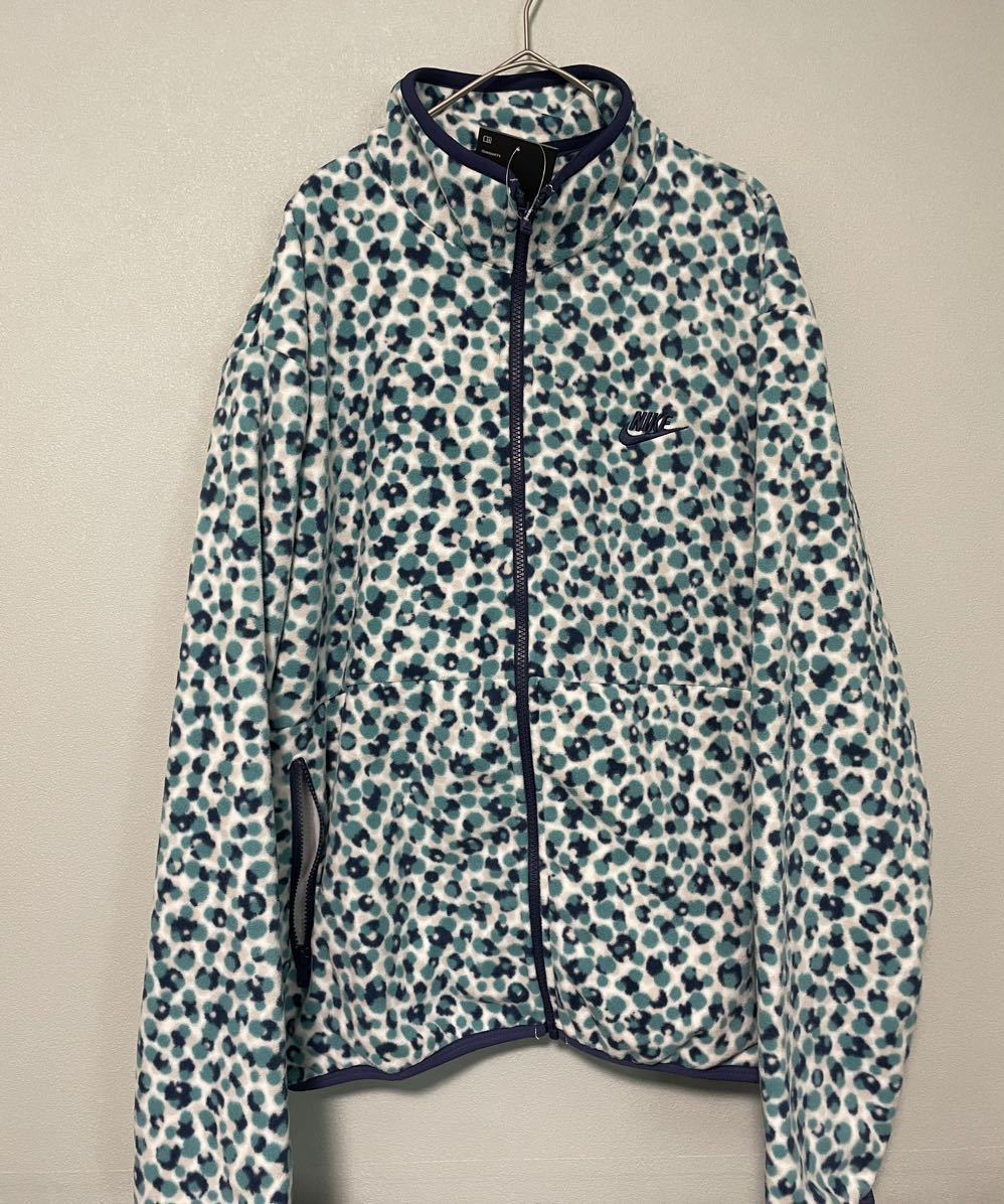 L 新品 NIKE ナイキ メンズ フリース フリースジャケット フルジップ クラブ ドット NIKE M CLUB+PLR JKT DOT 定価9350円 青_画像2