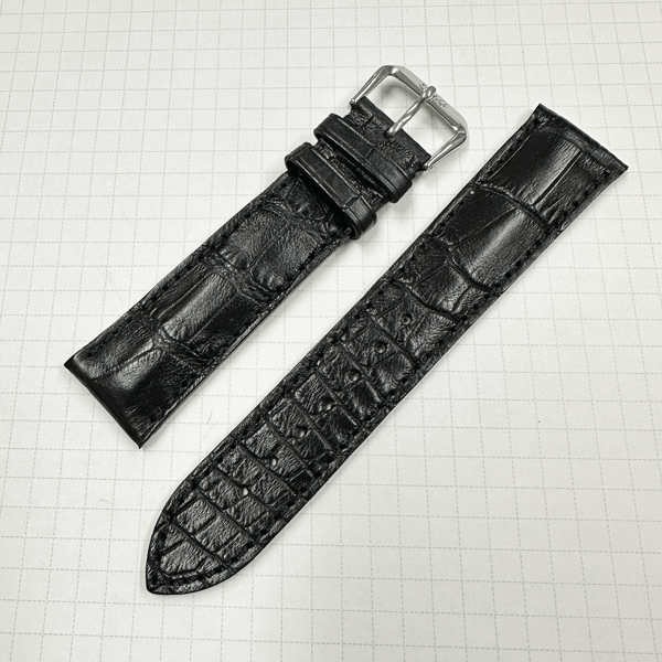 【未使用・長期在庫処分品】　ORIS/オリス　54　純正ストラップ/ベルト　黒クロコマット　20mm　12074