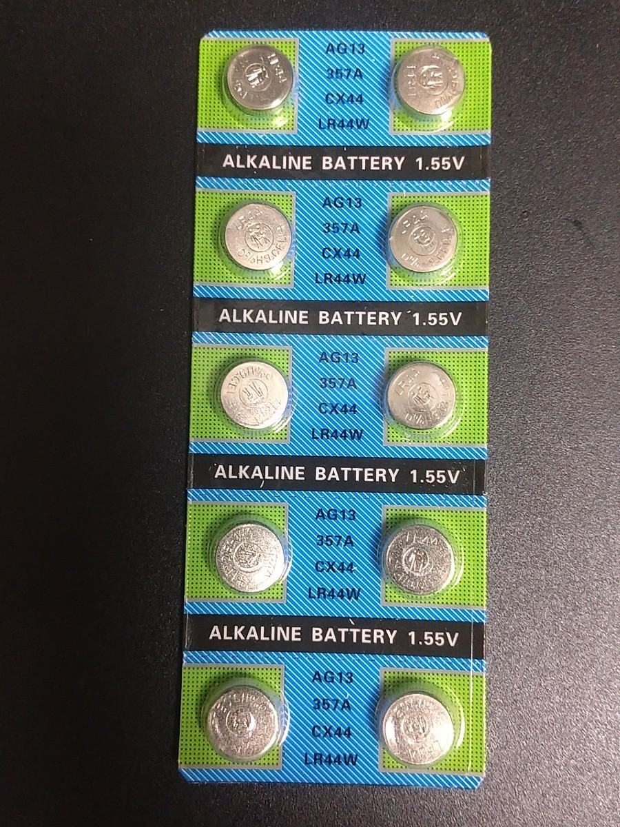 ボタン電池 LR44 10個　アルカリ電池 コイン電池_画像1