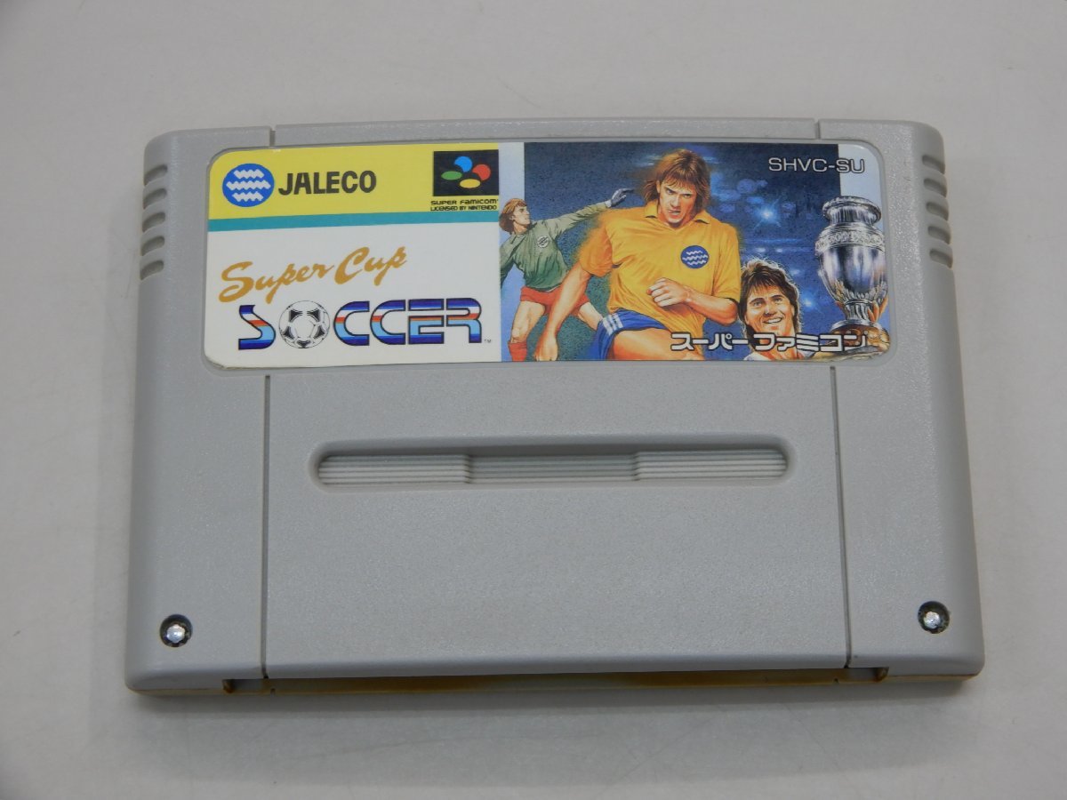 【完全ジャンク品】　SFC　スーパーカップサッカー　ソフトのみ　動作未確認　スーパーファミコンソフト　Super Cup SOCCER_画像1