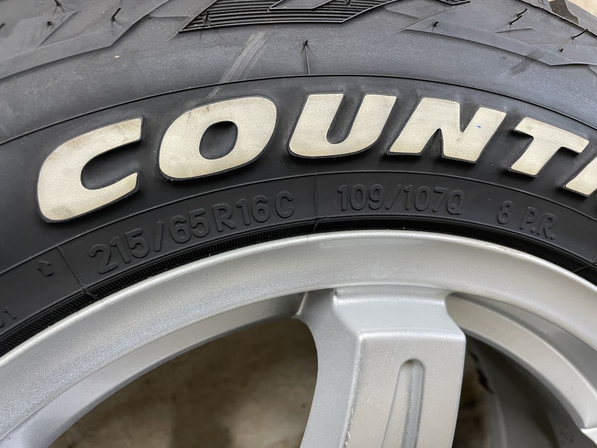 ホイール付きタイヤ　215 / 65 R16 C TOYO OPEN COUNTRY トーヨー　オープンカントリー　　ホイールDW798 バリ山 山有り 2020年37週　4本_画像4