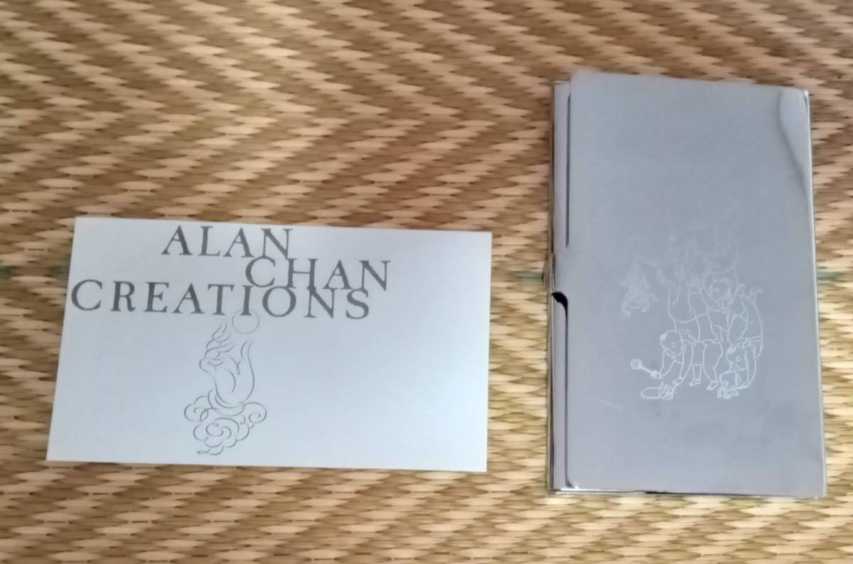 名刺入れ　カードケース　ALAN CHAN CREATIONS　五子目升　メタリック　アラン チャン　未使用_画像2