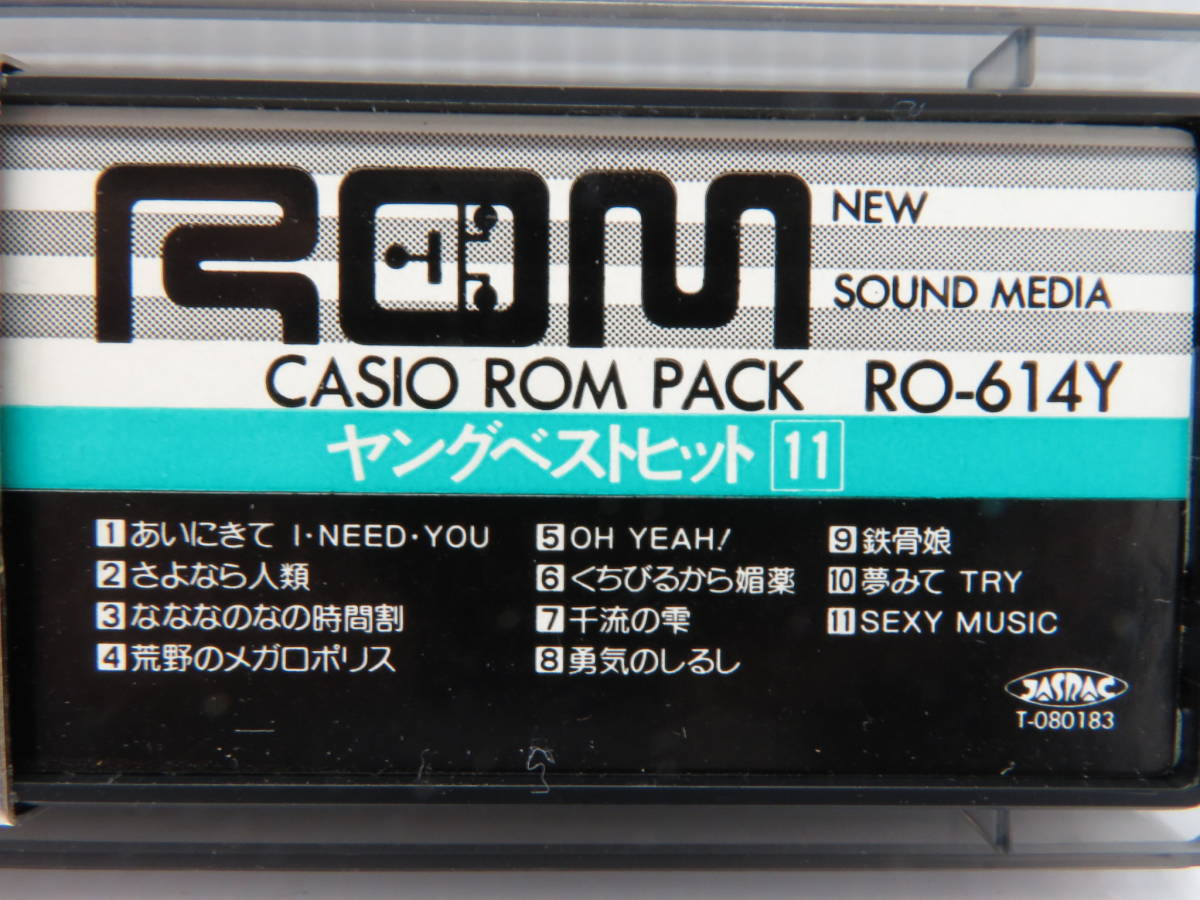 CASIO ROM PACK RO-614Y カシオ ヤングベストヒット11 NEW SOUND MEDIA ケース付き 訳あり品_画像3