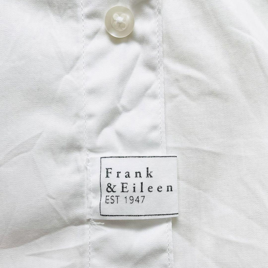 Frank&Eileen シワ加工スキッパーシャツ Barryサイン コットン綿の画像6