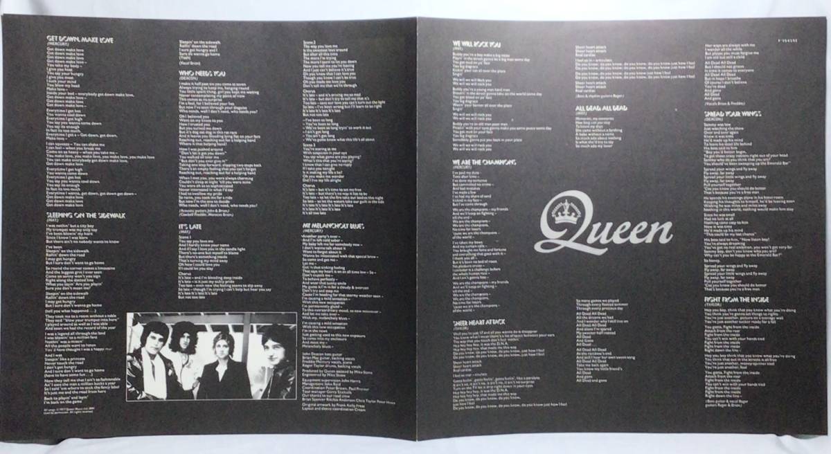 【日LP帯】 クイーン QUEEN / 世界に捧ぐ NEWS OF THE WORLD / 1977 日本盤 LPレコード 見開きジャケット P-10430E 試聴済_画像4