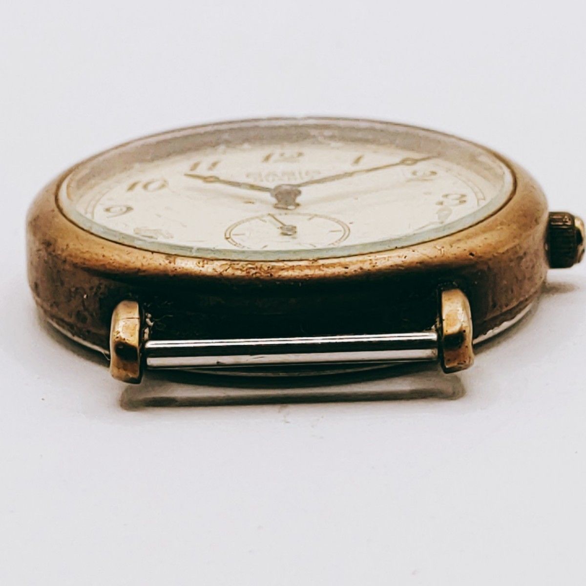 #120 CASIO カシオ MV-523 腕時計 アナログ 3針 白文字盤 ゴールド基調 時計 とけい トケイ アクセサリー