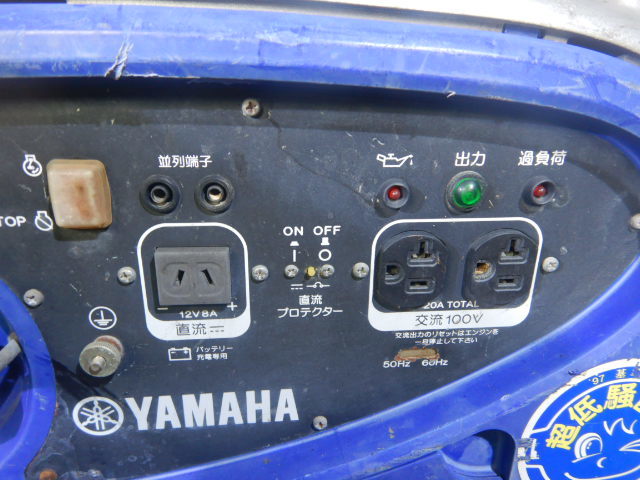 【岩手発】ヤマハ　インバーター　発電機　EF2000iS　低騒音型　ガソリン　スイッチ欠品　ジャンク　中古現状_画像6