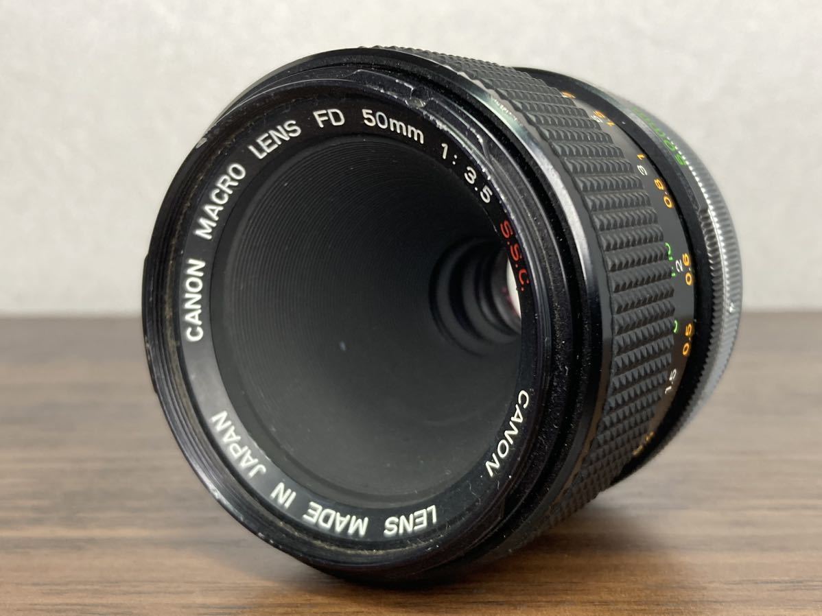 Y189 キャノン Canon MACRO LENS FD 50mm F3.5 S.S.C SSC 単焦点レンズ マクロレンズ マニュアルレンズ_画像4