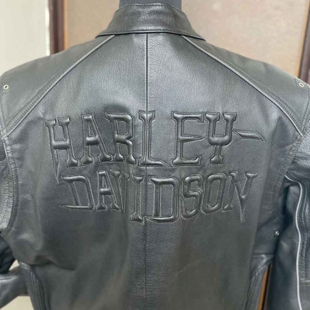 送料無料 Harley-Davidson ハーレーダビッドソン ライダースジャケット レザージャケット Lサイズ  最終値下げ 