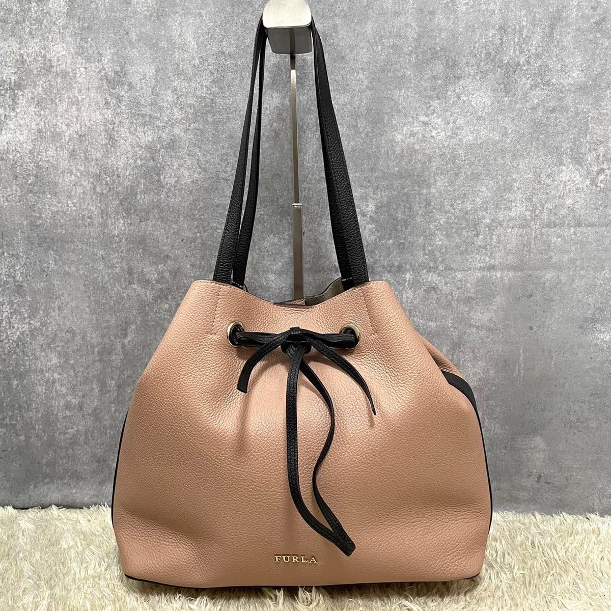 美品】FURLA フルラ コスタンザ トートバッグ レザー ピンク A4 美品】FURLA フルラ コスタンザ トートバッグ レザー ピンク A4