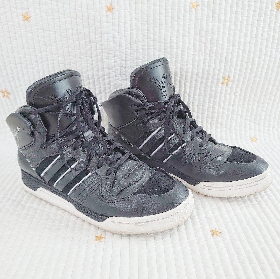 GWセール！ 美品 Y3 HAYWORTH ワイスリー ハイカット スニーカー ヨウジヤマモト 27 黒 adidas 