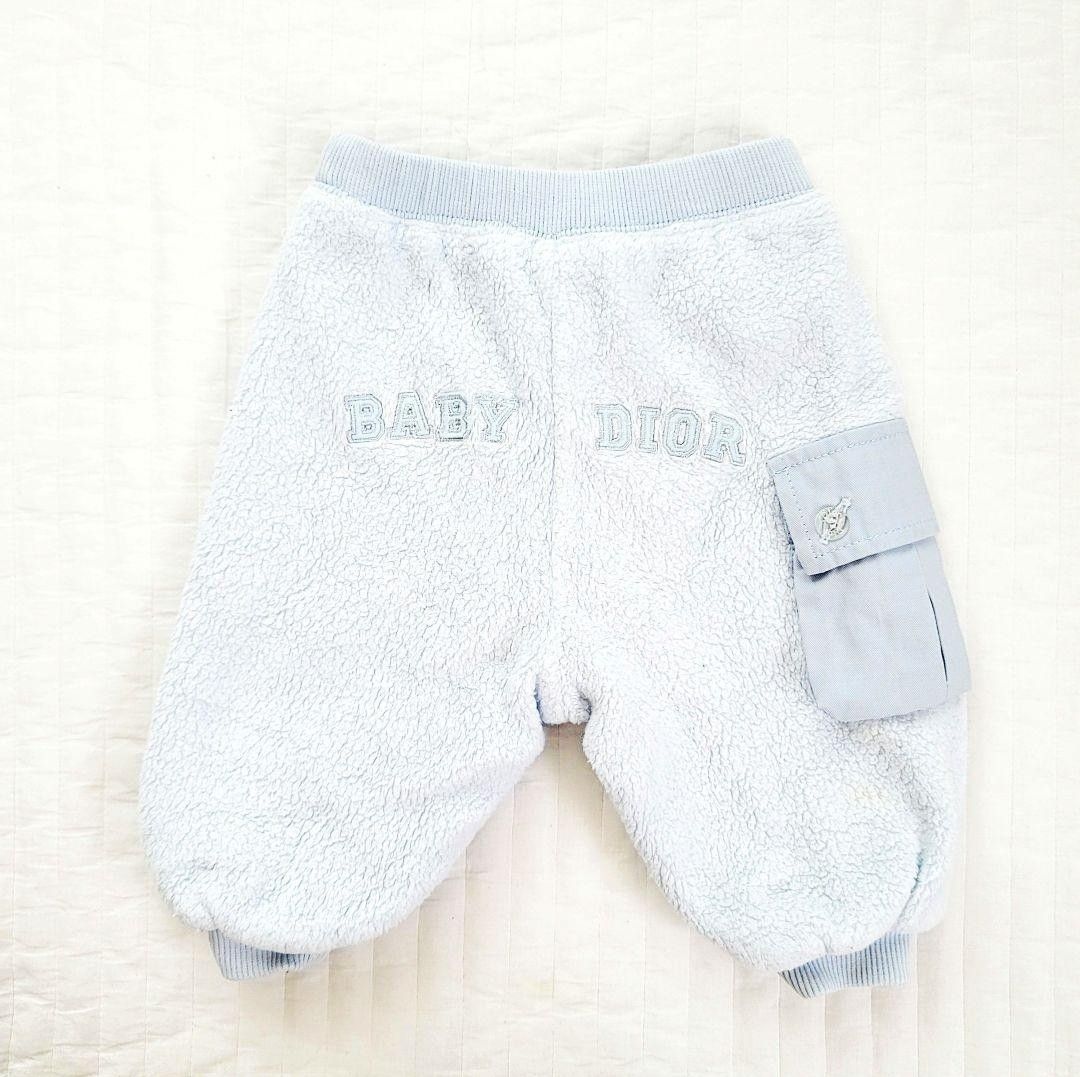 今月末迄の出品！ 最終値下 baby Dior ベビー ディオール パンツ ズボン 水色 60サイズ 3m