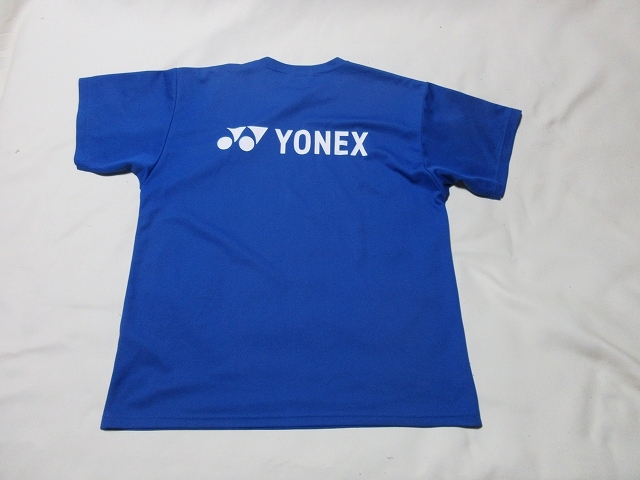 M-222★YONEX(ヨネックス)♪青色/半袖Tシャツ(L)★_画像3