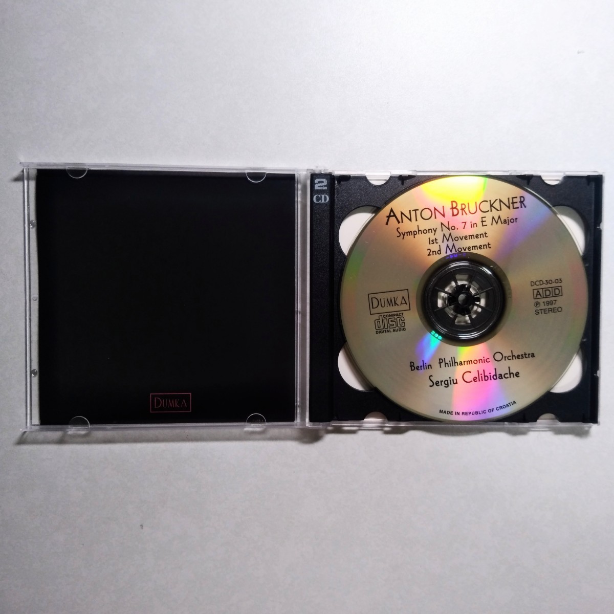 チェリビダッケ / BPO　ブルックナー：交響曲第7番 　1992年ベルリン・ライヴ　DUMKA盤　2枚組_画像3