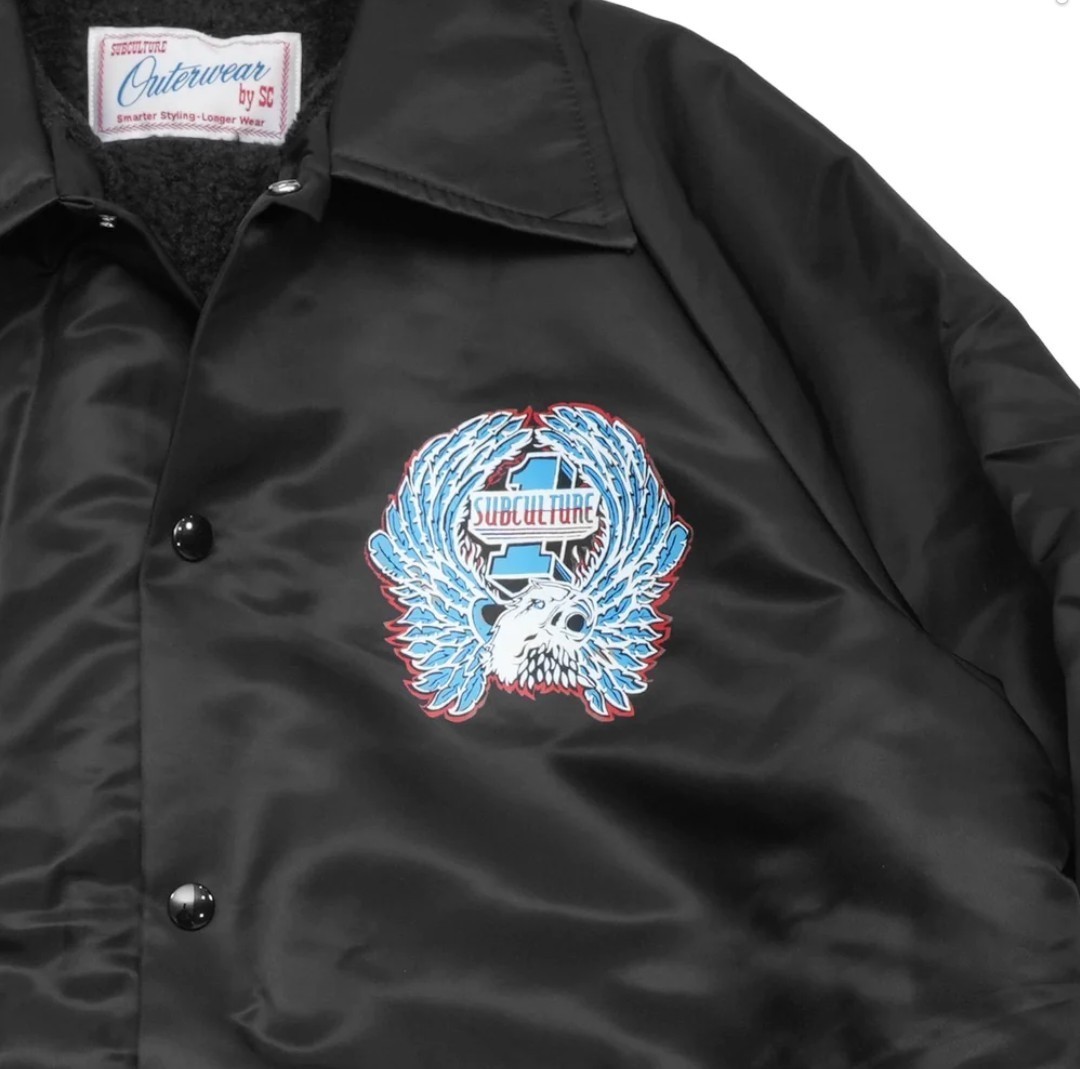 SUBCULTURE NO.1EAGLE COACHES JACKET BLACK SIZE1 サブカルチャー イーグル コーチジャケット 新品 _画像7