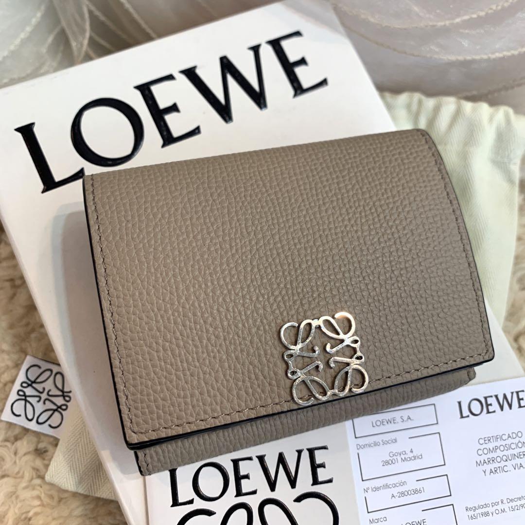 LOEWE アナグラム トライフォールドウォレット 三つ折りコンパクト財布_画像1