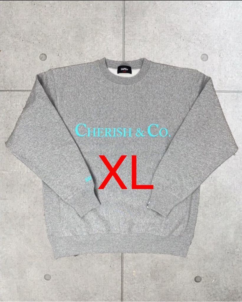 SAPEUR Cherish&co CREWNECK SWEAT グレー サプール クルーネック スウェット トレーナー