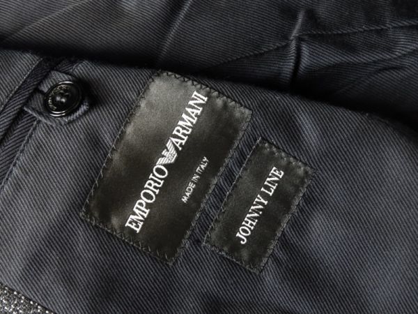 ■■＜未使用品：タグ付＞エンポリオアルマーニ＜EMPORIO ARMANI・JOHNY LINE＞ⅡB テーラードJKT＜46＞ ■■の画像8