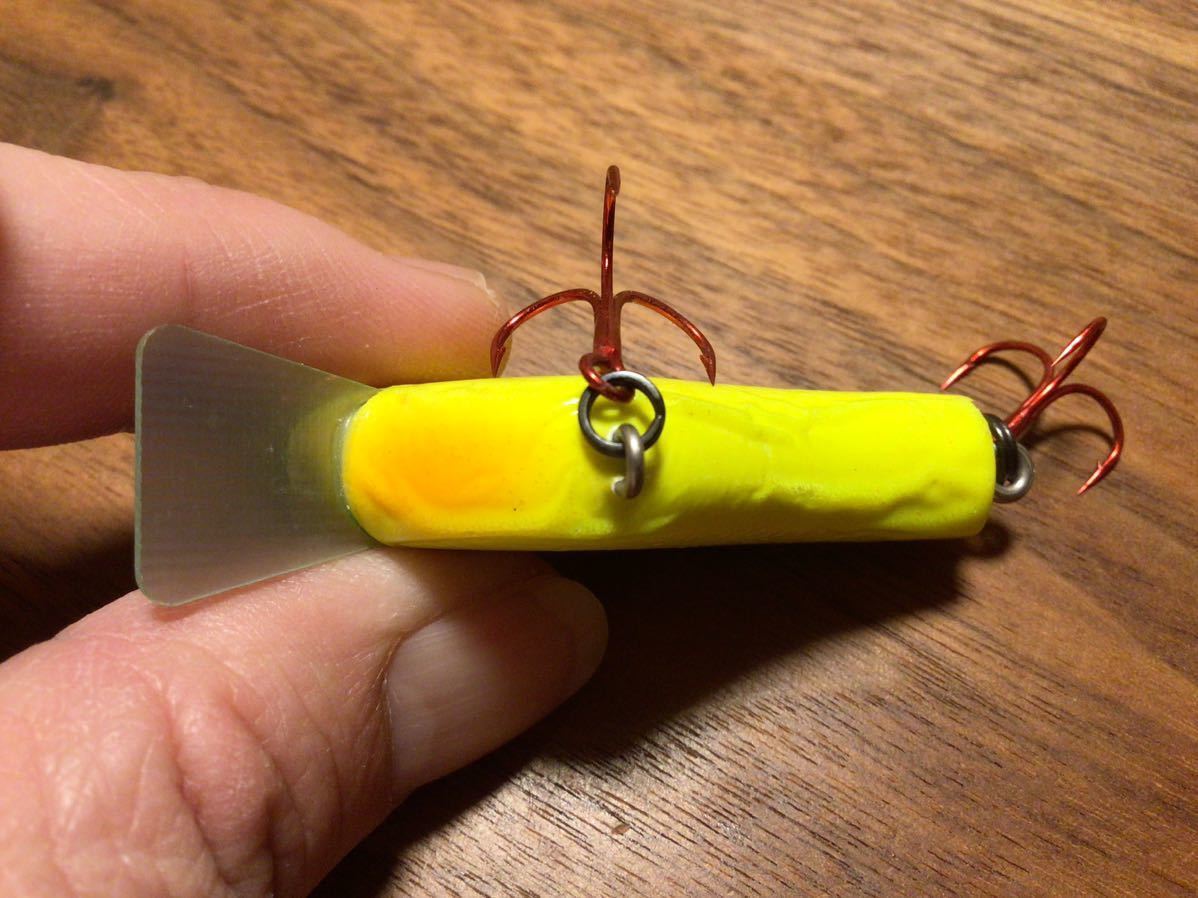 ★中古★AGUA アグア FLUTTER BAITS フラッターベイツ FLAT FLICKER フラットフリッカー「ブルーバックチャート」バルサ ウッド クランクの画像5