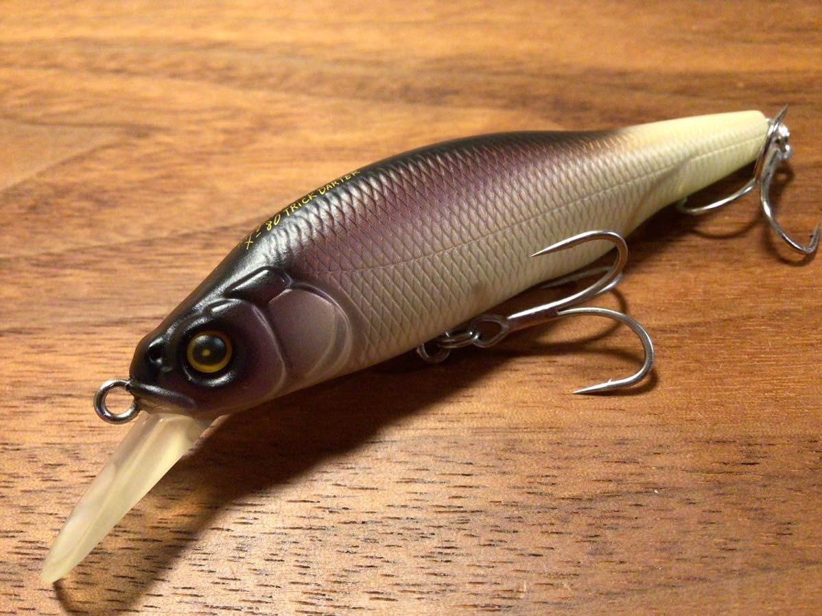 ★超美品★Megabass メガバス X-80 Trick Darter X-80トリックダーター エックスハチマル トリックダーター「マットリアクション」ミノー_画像1