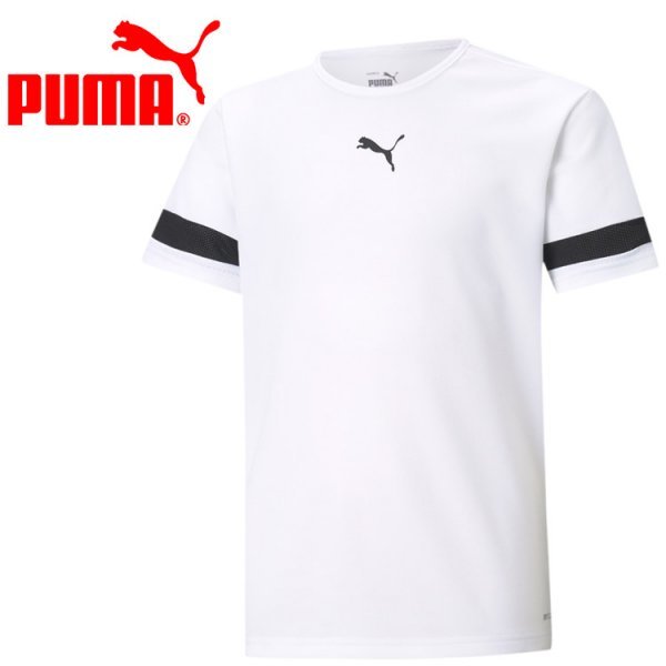 プーマ TEAMRISE ゲームシャツ Jr. 705140-04 ホワイト 120サイズ PUMA ジュニア キッズ 子供 Tシャツ サッカー_画像1