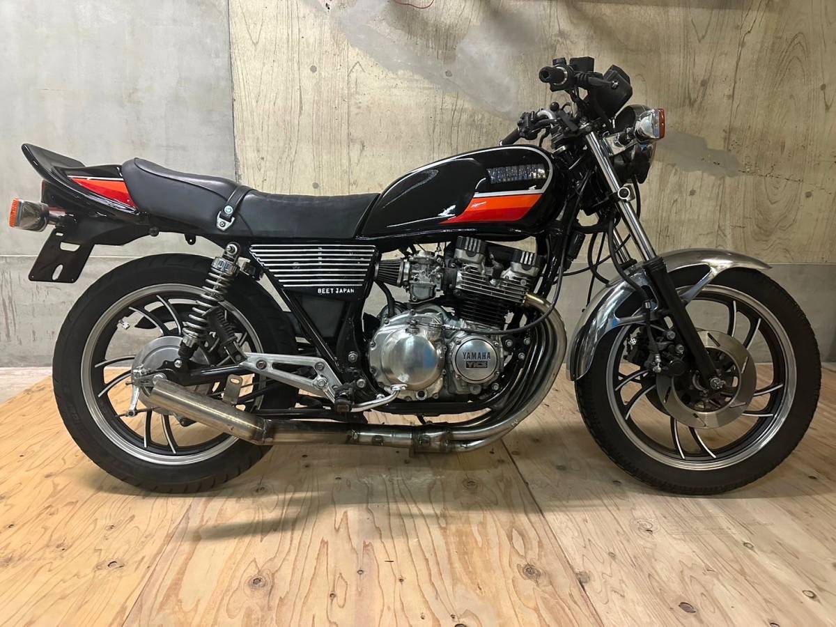 ＸＪ４００　外装セット　黒橙　タンク　アルフィン　ハネテールカウル　ナナメ２エンブレム/中古 タンクXJ550 XJ400DテールBEETマーシャル_画像2