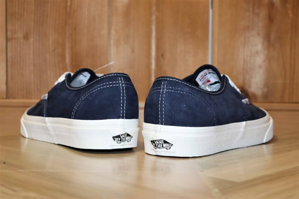 即決【未使用】 VANS ★ AUTHENTIC PIG SUEDE (US9.5/27.5cm) ★ バンズ オーセンティック ピッグスエード 撥水加工 ネイビー USA企画_画像5