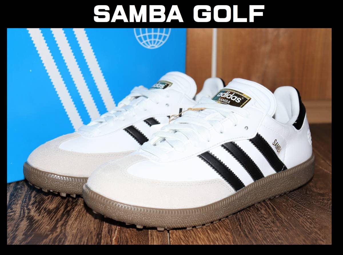 送料無料 即決【未使用】 adidas ★ SAMBA GOLF Limited Edition (US7.5/25.5cm) ★ アディダス サンバ ゴルフ HP7879 防水_画像1