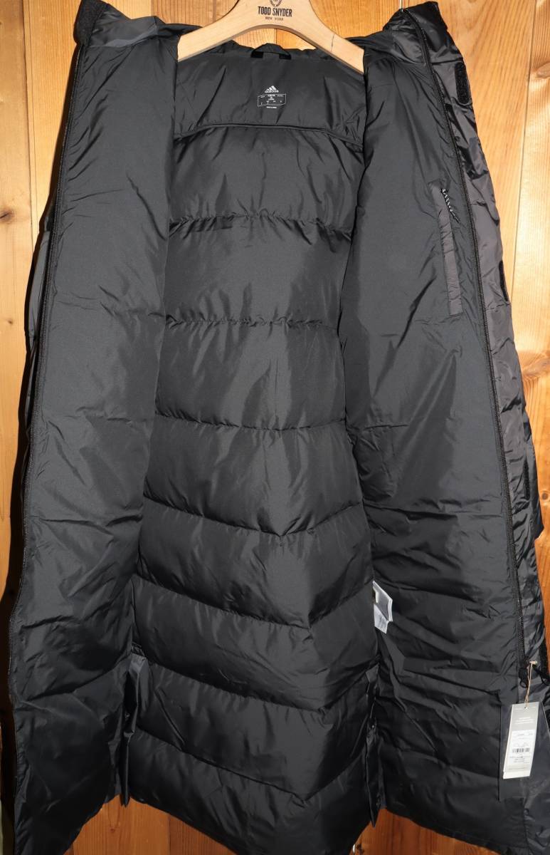  free shipping prompt decision [ unused ] adidas * light down coat (XO/3L size ) * Adidas long down light weight heat insulation GE9995 regular price 2 ten thousand 5300 jpy ③