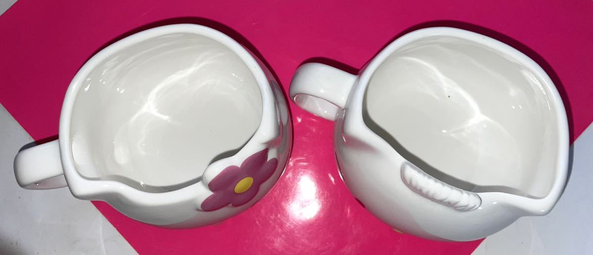  レア 年代物 2004♪ ペア 【ハロー キティ＆ ダニエル】HELLO KITTY 可愛い マグカップ 陶器 未使用の画像5