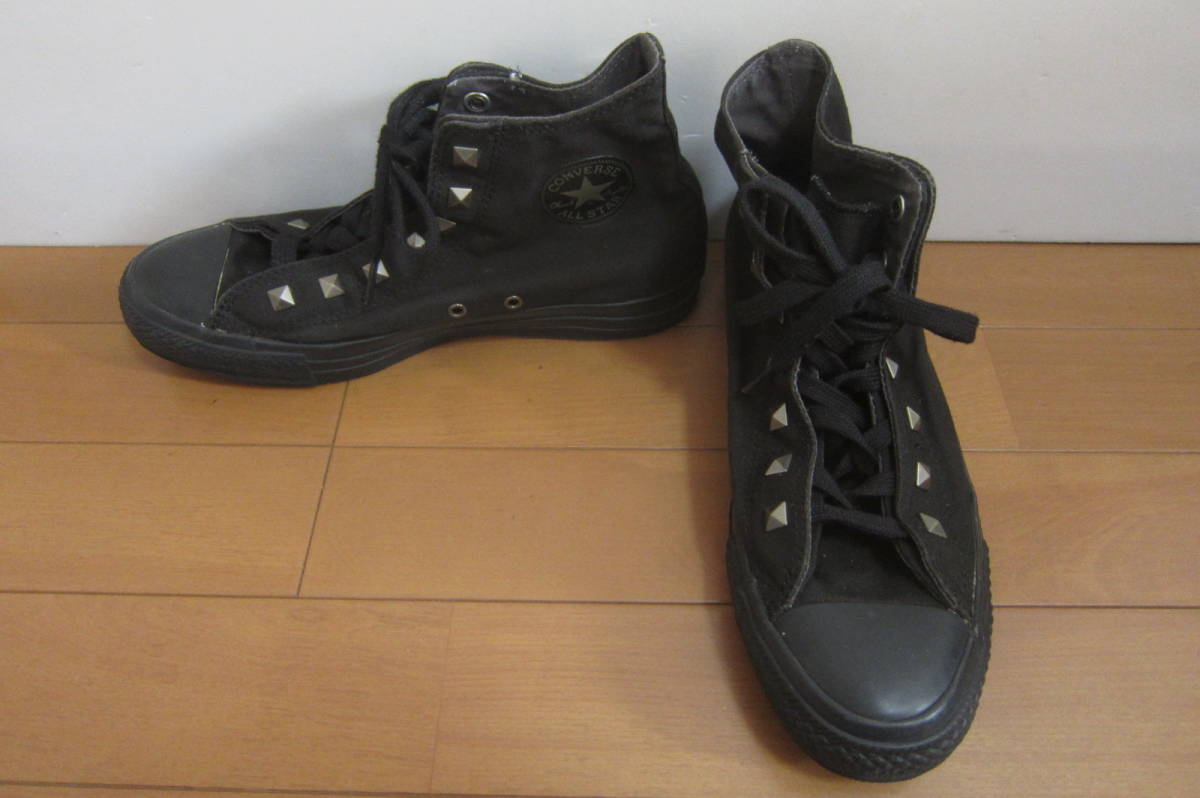 CONVERSE コンバース ALL STAR オールスター 1105 HI ハイカットスニーカー スタッズ 黒 27㎝ O2401Bの画像1