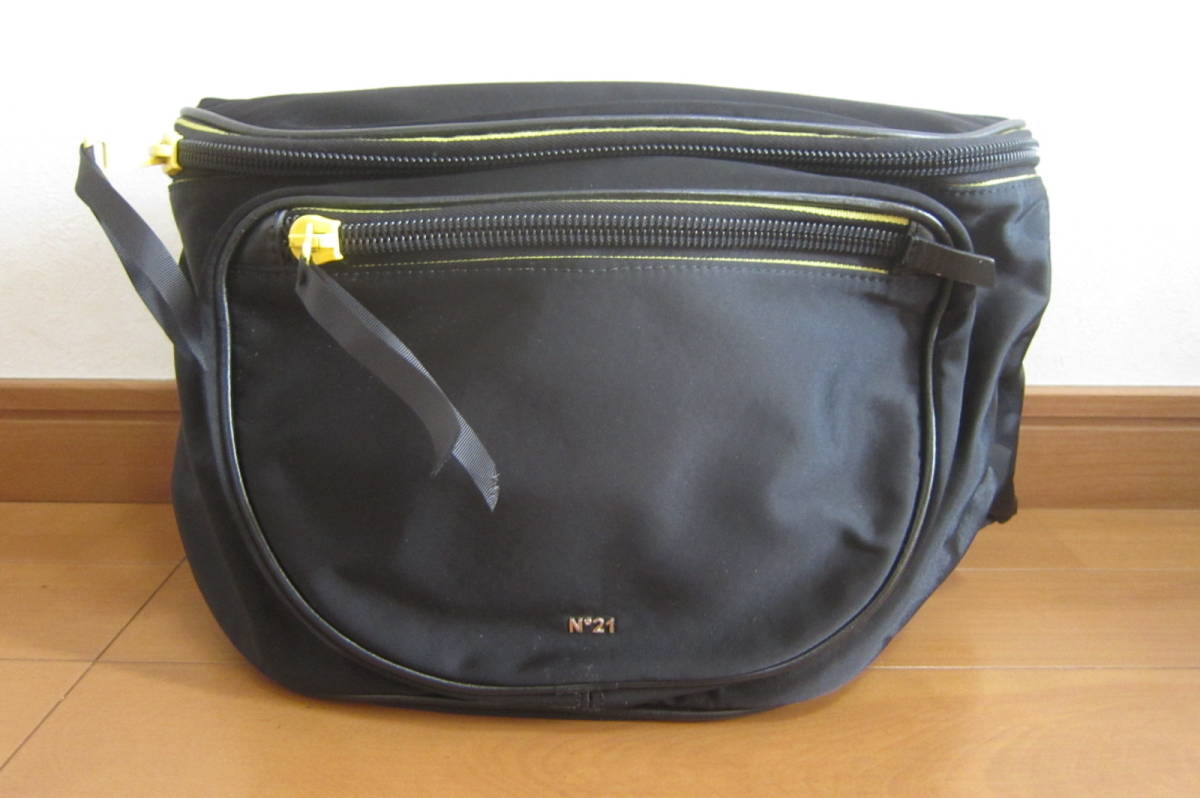 N°21nmero Vent u-no портфель сумка-пояс сумка "body" чёрный Италия производства O2401B