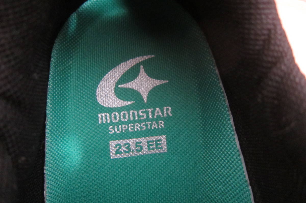 新品B品 moonstar ムーンスター SUPERSTAR スーパースター キッズスニーカー 子供靴 緑 23.5㎝EE O2401C_画像5