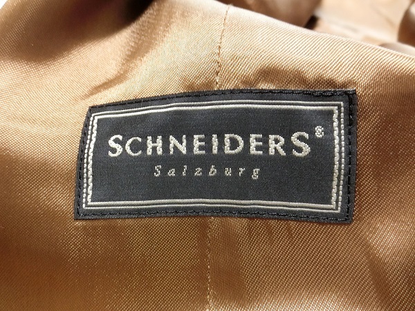 オーストリア製　SCHNEIDERS　シュナイダー　清楚　チェスターコート　ブラウン　４２_画像4