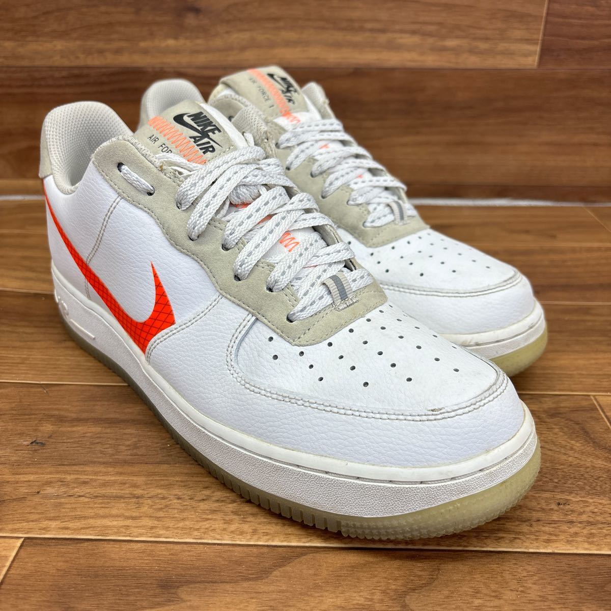 D-19 NIKE ナイキ AIRFORCE1 エアフォース カジュアルスニーカー ローカットスニーカー ウォーキングスニーカー ホワイト メンズ 28cm_画像1