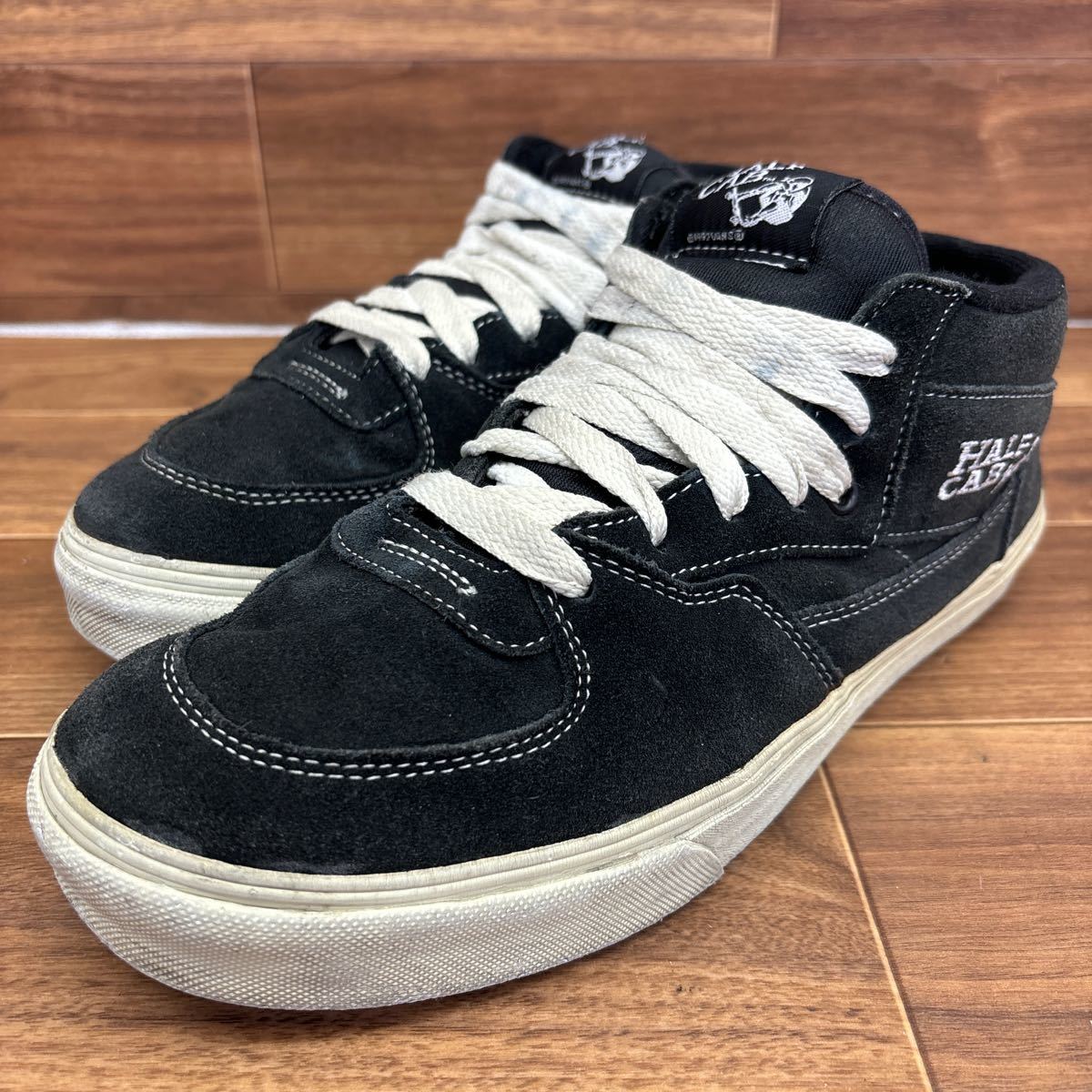 D-24 VANS バンズ Half Cab ハーフキャブ スケートシューズ カジュアルスニーカー ウォーキングスニーカー ブラック メンズ 26.5cm_画像2