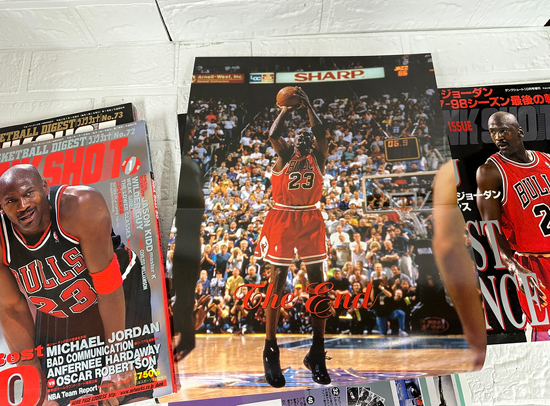  подлинная вещь NBA баскетбол журнал Dunk Shute Michael Jordan .. специальный выпуск последний Dance 1999 год 8 шт. комплект DUNK SHOOT текущее состояние товар Sapporo город белый камень магазин 