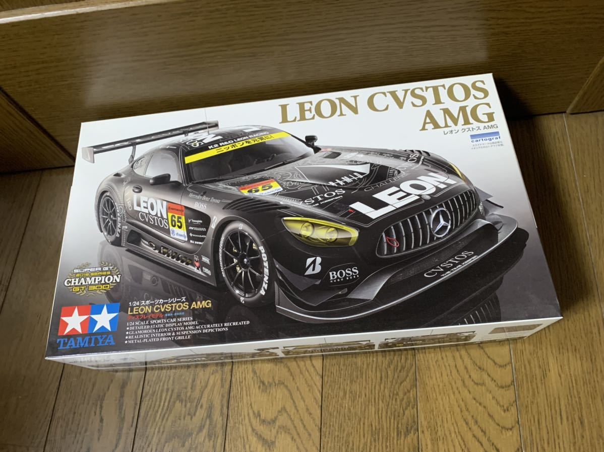 タミヤ 1/24 LEON CVSTOS AMG スポーツカーシリーズ No.350 プラモデル スーパーGTレオン TAMIYA_画像1