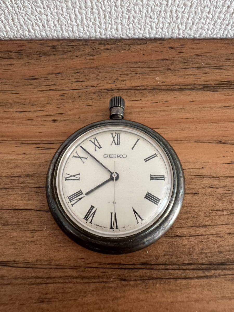 懐中時計 SEIKO EB SILVER 8855740-8010 手巻き アンティーク
