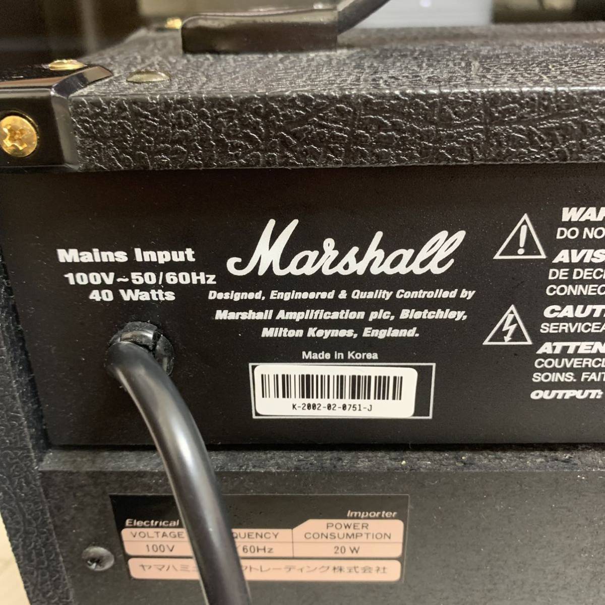 Marshall MARSHALL ギターアンプ MG10CD 通電OKマーシャル _画像7