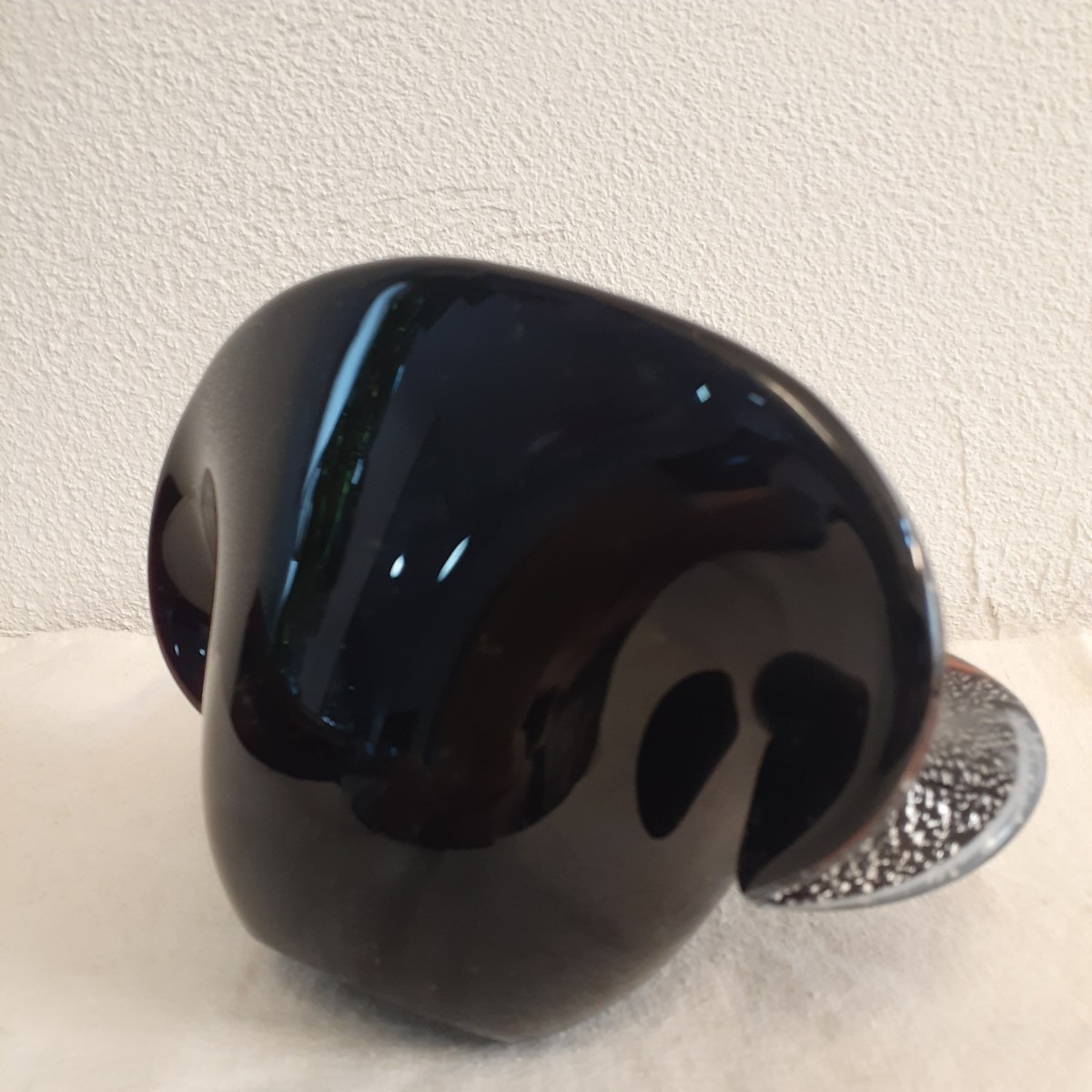 ベネチアンガラス ムラーノガラス オブジェ 花瓶 約H9.5cm×12cm×15.3cm_画像5