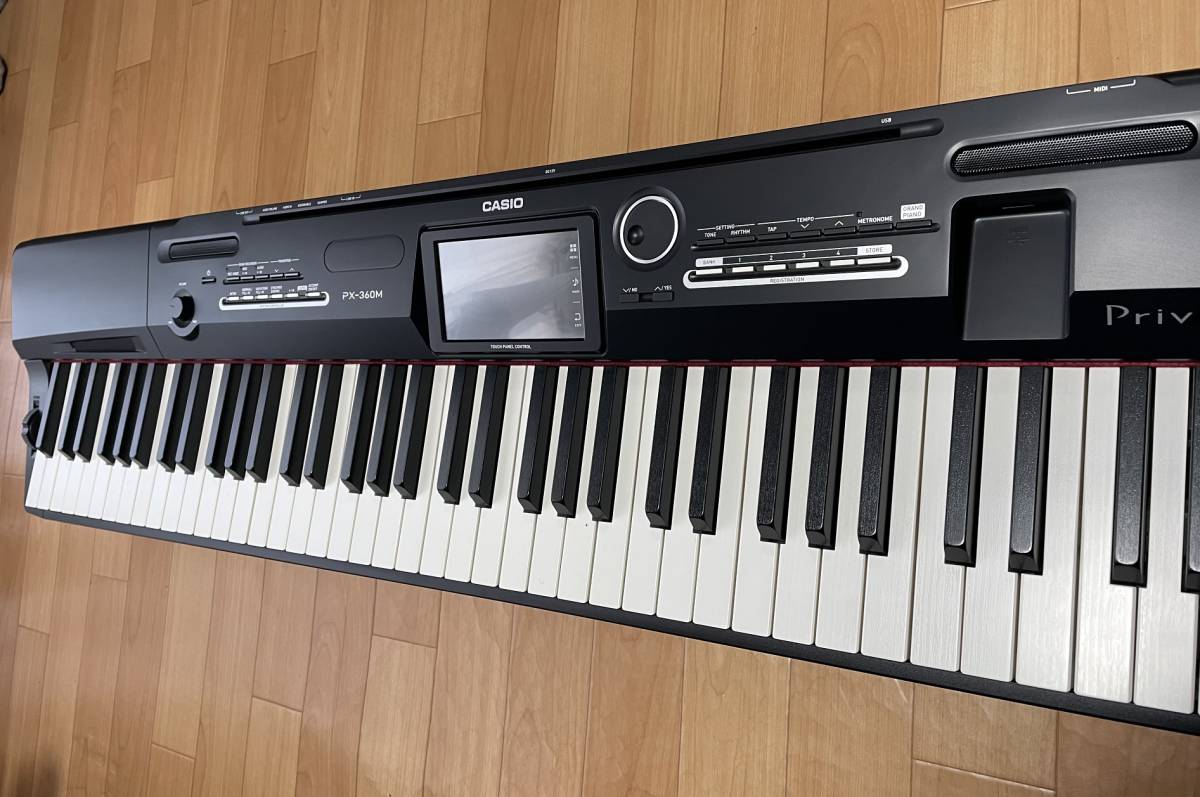 CASIO電子ピアノ Privia PX-360M 88鍵盤 ペダル＋ソフトケース付き_画像5