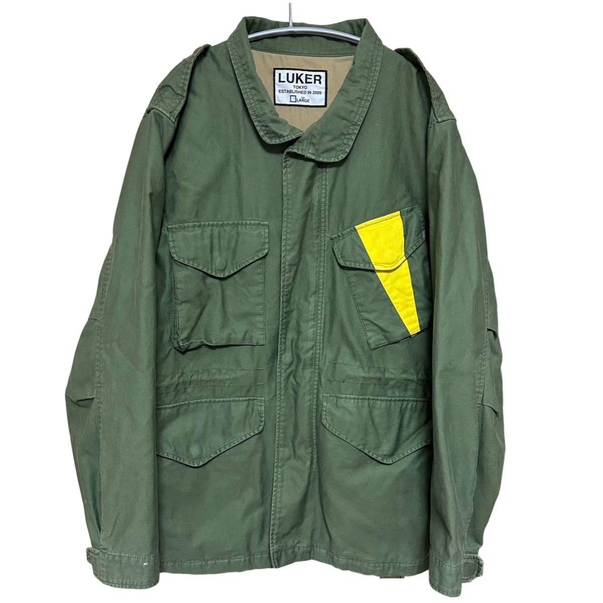  beautiful goods LUKER by NEIGHBORHOOD Roo car bai Neighborhood M-65 back print L size military jacket 