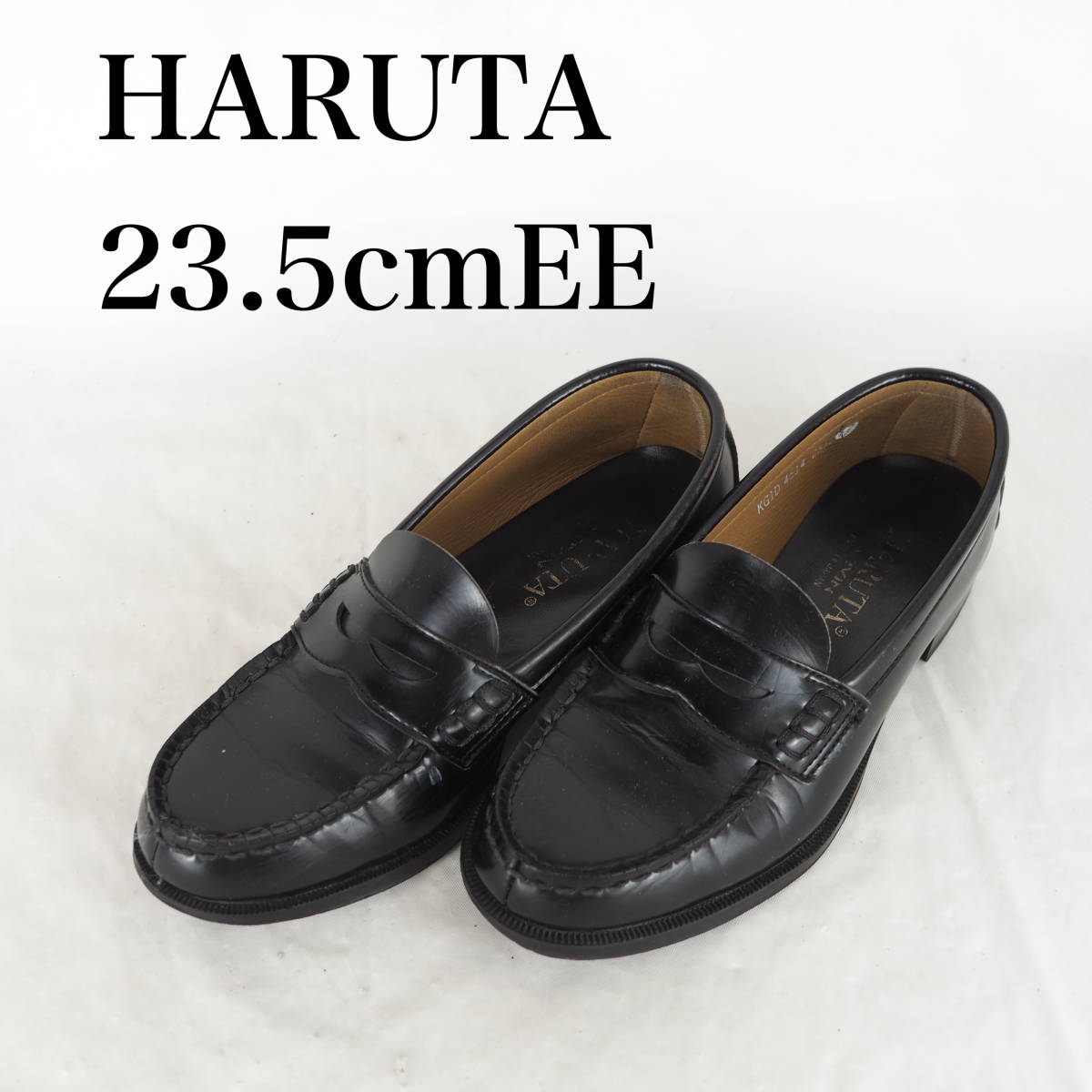 MK4082*HARUTA*ハルタ*ジュニアローファー*23.5cmEE*黒_画像1