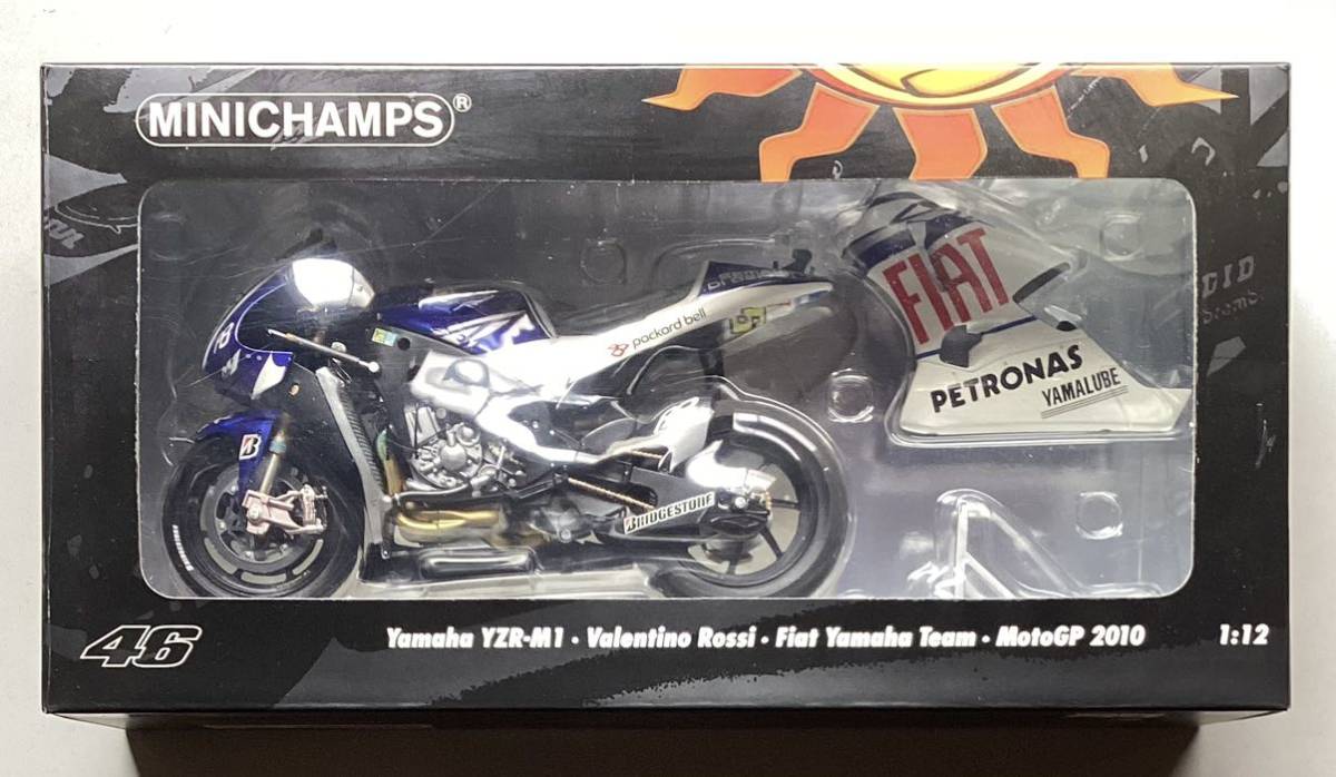 ミニチャンプス 1/12 ヤマハ YZR-M1 Fiat Yamaha Team / ヴァレンティーノ ロッシ MotoGP2010_画像7