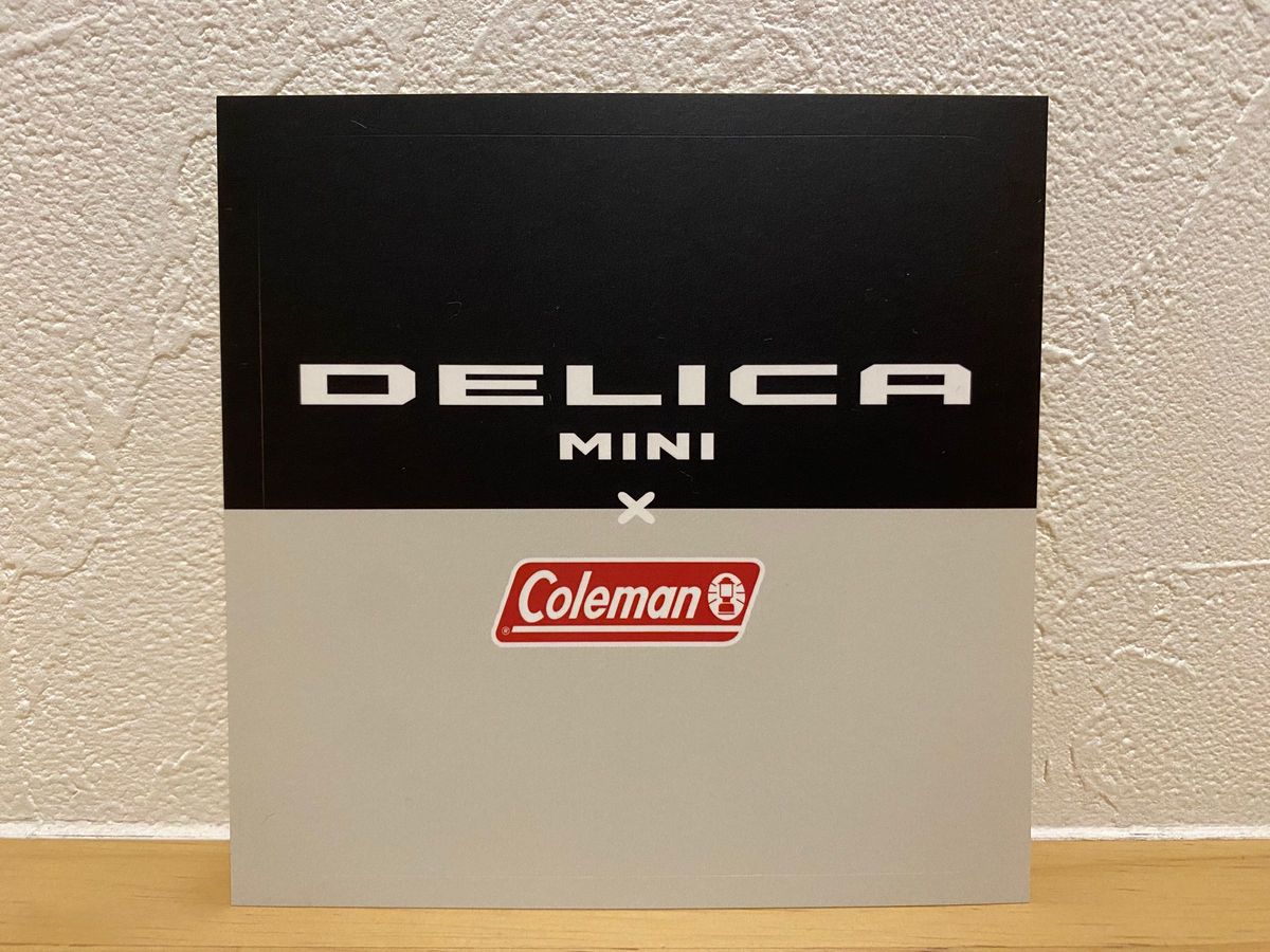 【非売品】DELICA MINI×Coleman ステッカー ホワイト/デリカミニ コールマン ノベルティ アウトドア レア 三菱