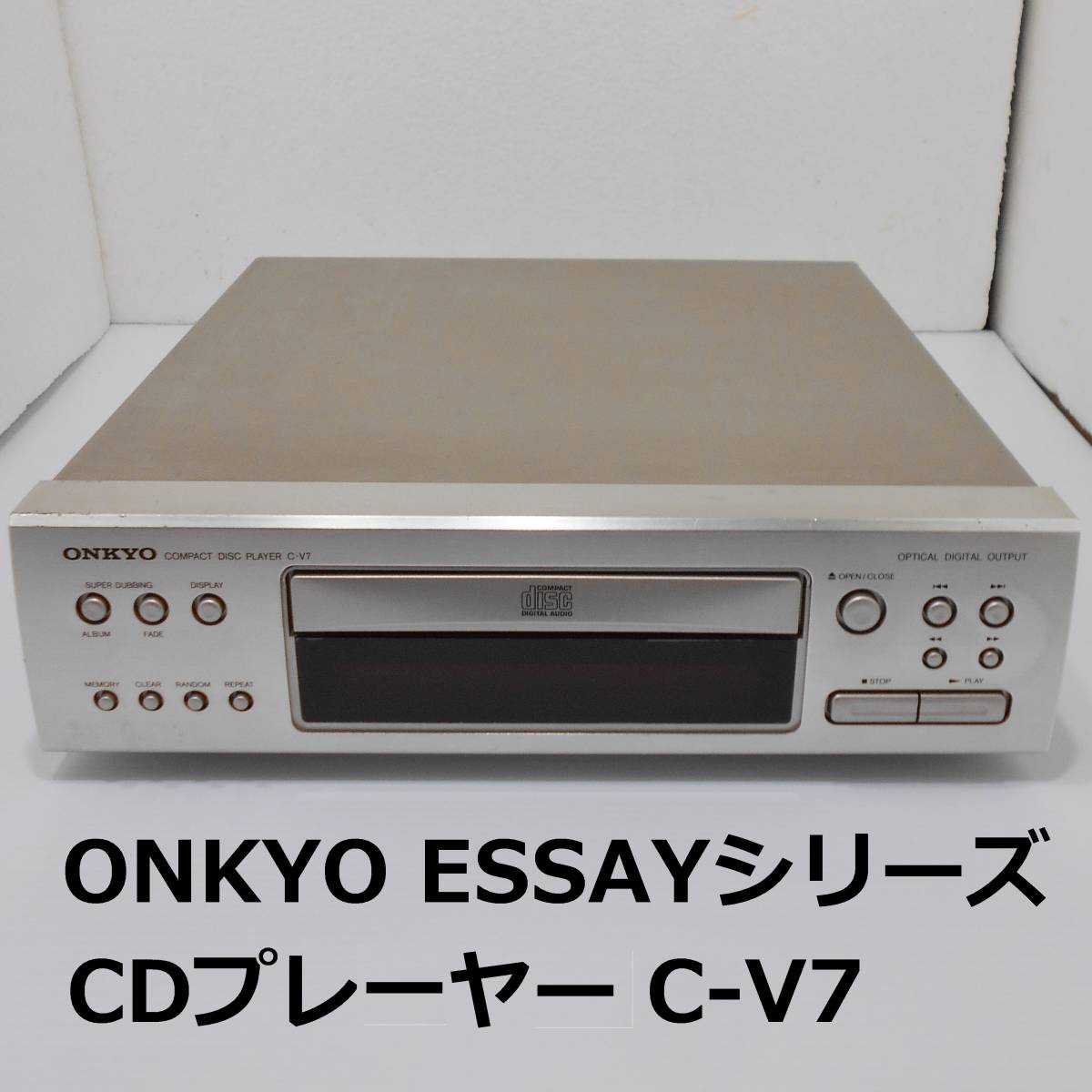  junk *ONKYO C-V7*CD player * made in Japan *ESSAY series *CD deck * Onkyo 