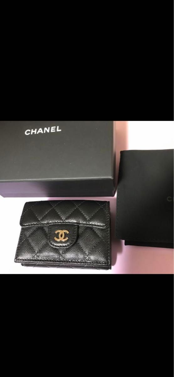 【新品未使用 CHANEL】大人気！コンパクト財布 マトラッセ キャビアスキン