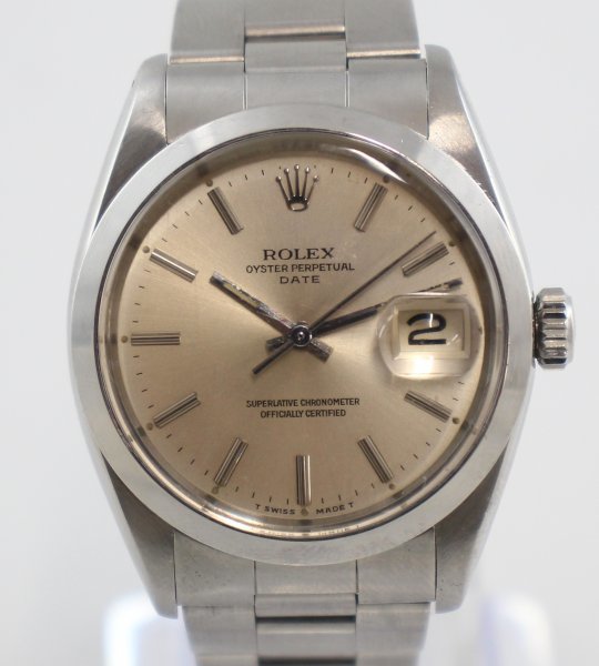 ◆ 1円 ～ 稼働品 ROLEX / ロレックス デイトジャスト Ref.1500 13番 自動巻 デイト シルバー文字盤 ヴィンテージ 142976_画像1